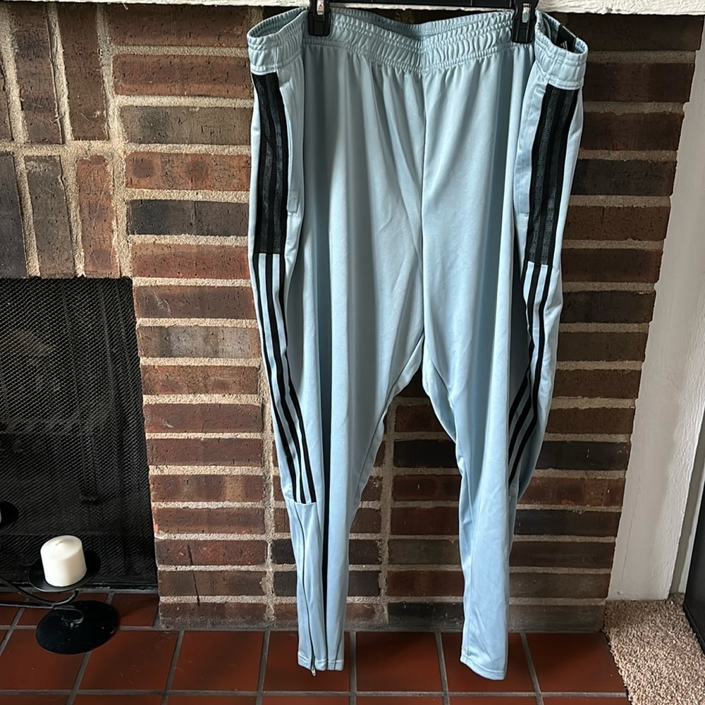 Adidas Men’s Tiro 21 Tapered Leg Regular Fit Track Pants Blue 4XL Football